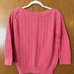 Reiss Pink Cable Knit Women's Sweater